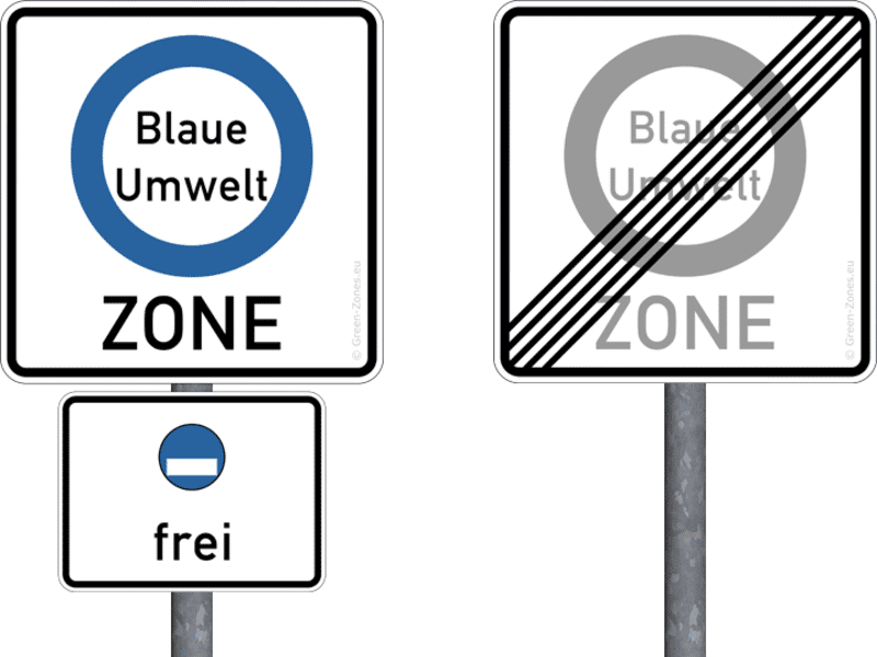 Дорожный знак Blue Badge zone