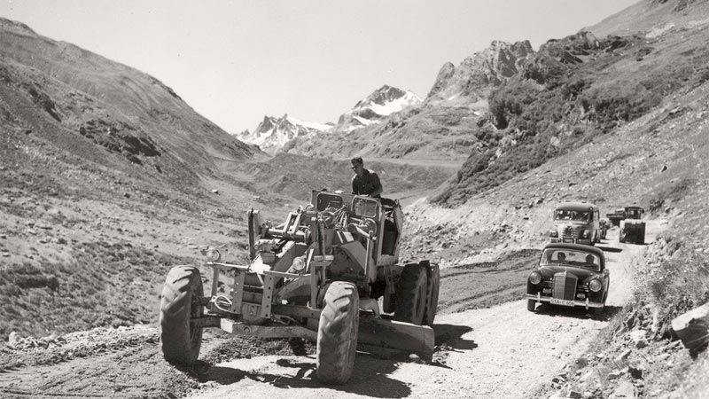 Строительство дороги Сильвретта