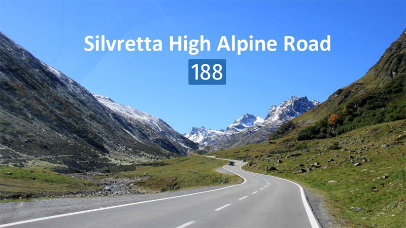Панорамная дорога Silvretta High Alpine Road в Австрии
