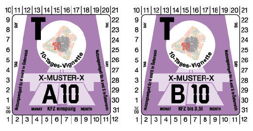 Виньетка Австрии 2010 на 10 дней