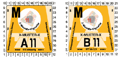 Виньетка Австрии 2011 на 2 месяца