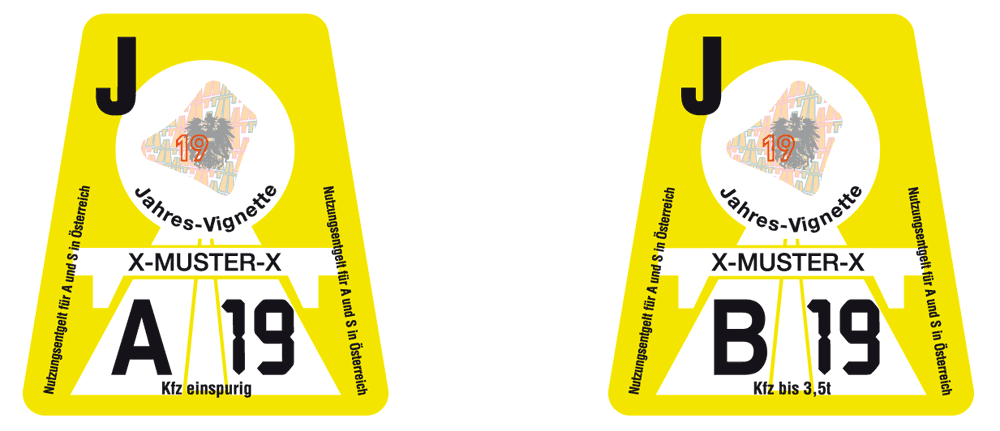 Виньетка Австрии 2019 на 1 год