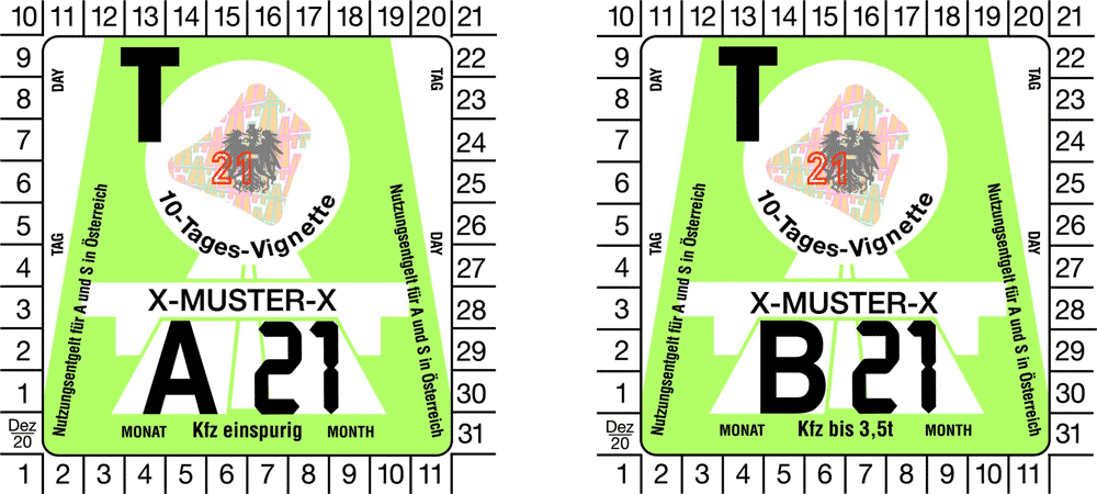 Виньетка Австрии 2021 на 10 дней