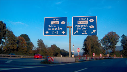 Поворот на Innsbruck