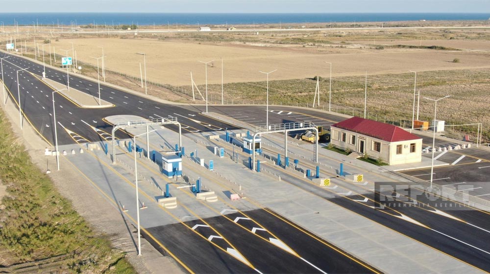 Платный участок автомагистрали М-1 в Азербайджане