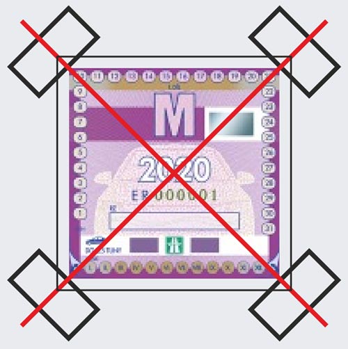 Запрещается крепить виньетку скотчем на авто в Чехии