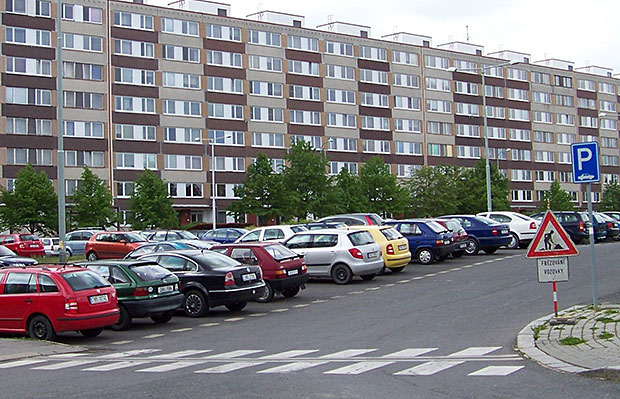 Парковка в районе Прага 4