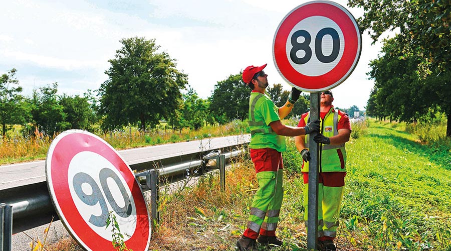 Новые ограничения скорости во Франции с 01.07.2018