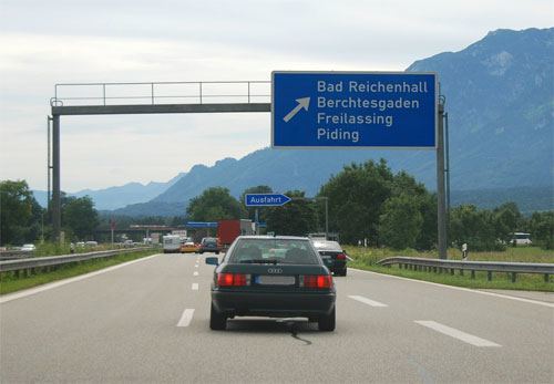 Поворот на Bad Reichenhall