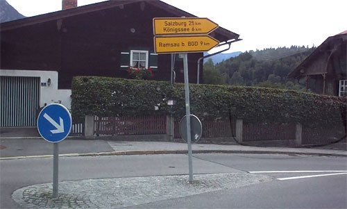 Поворот на Ramsau