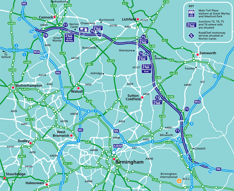 Map Of M6 Motorway Map Of Services With Travelodge FPYFD
