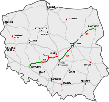 Автомобильная дорога S8 в Польше