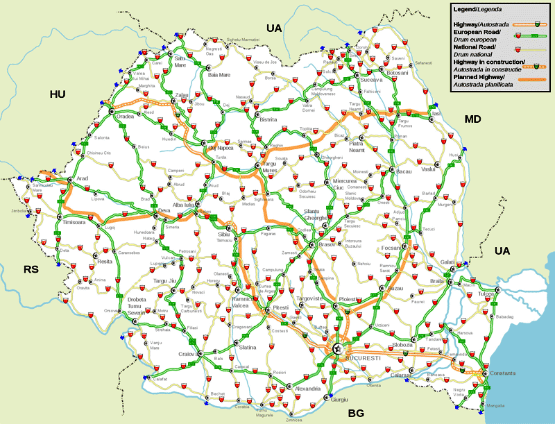 Карта автомобильных дорог монголии