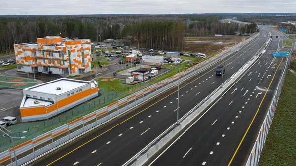 Первый участок ЦКАД-3 в России