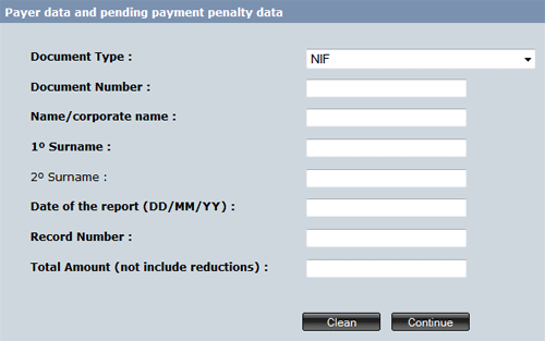 Штрафная квитанция в Испании