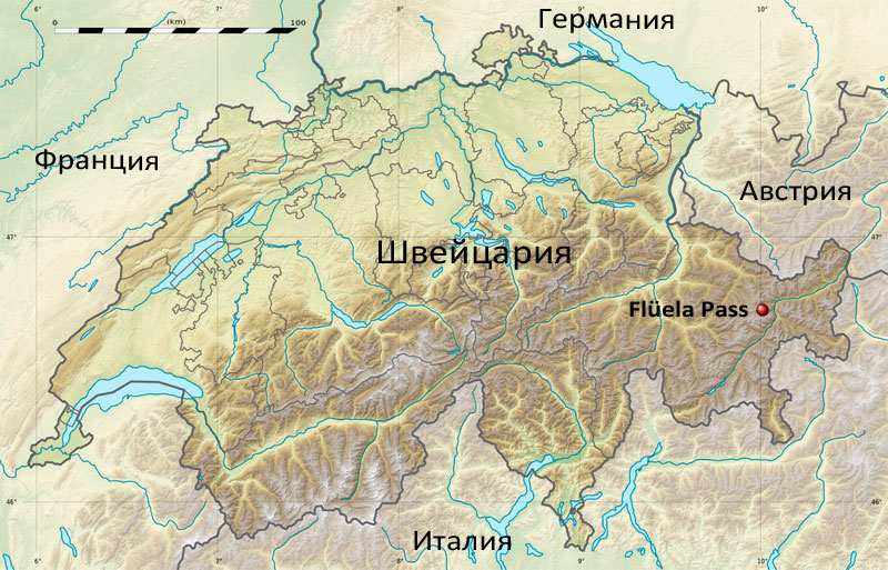 Расположение Flüelapass