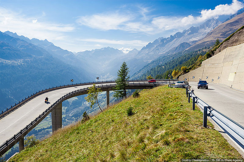 Великолепные горные перевалы в Швейцарии