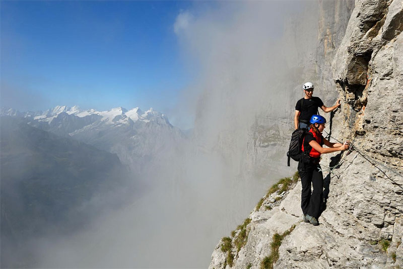 Альпинистский маршрут длиной в 600 метров