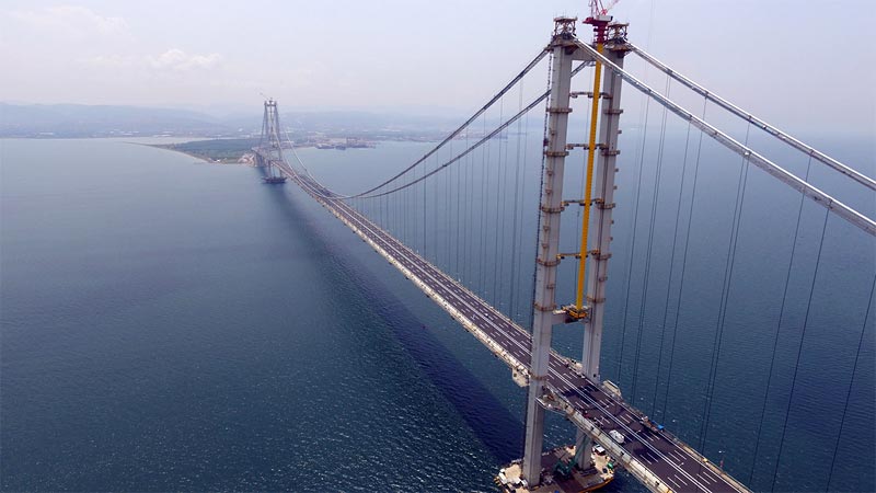 Мостът Осман Гази в Турция